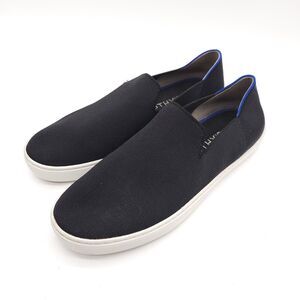 Rothys (Womens 10.5) Slip On Shoes The Original Stretch Knit‎ Flat Black Sneaker